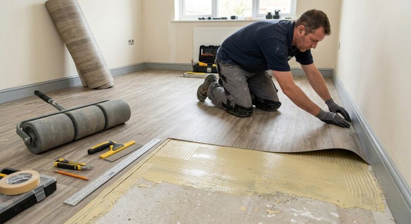 Sheet Linoleum Installation in Mckinney, TX